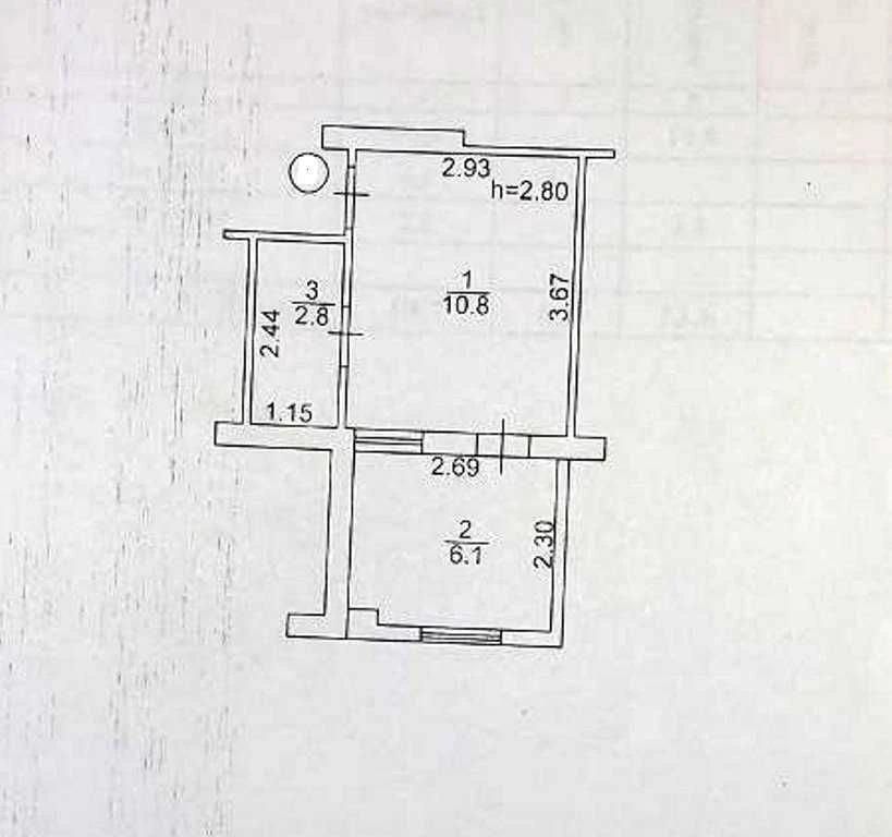 1-room apartment for sale near Rich Town. 2% closing. Programs-ta
