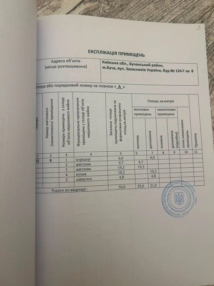 2 -кімнатна квартира 50 кв.м