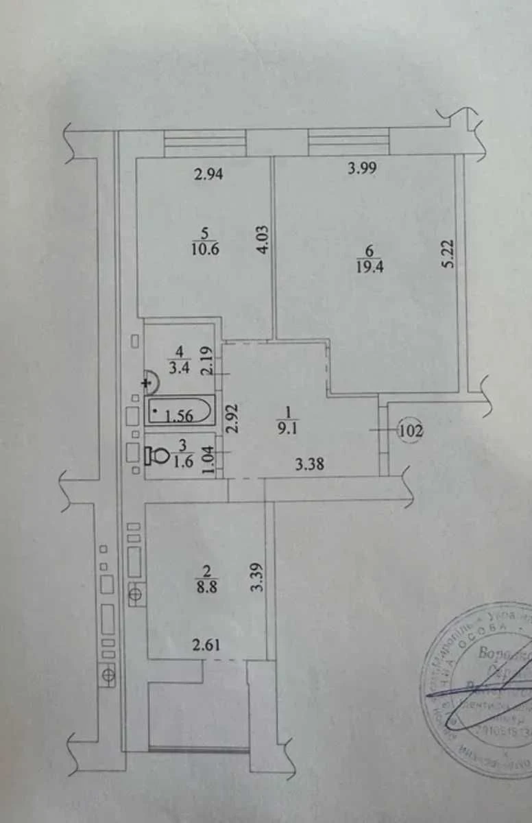 Двокімнатна квартира з ремонтом