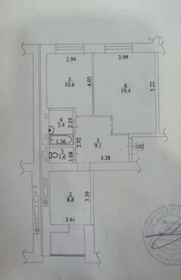 Двокімнатна квартира з ремонтом