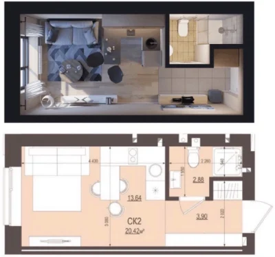 CHEAPEST APARTMENT! SHOCK PRICE! New house! Minimum furnishing