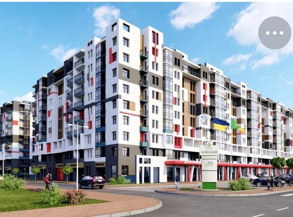 Two-room apartment in Bucha ЖК Buchansky without renovation. Gas.