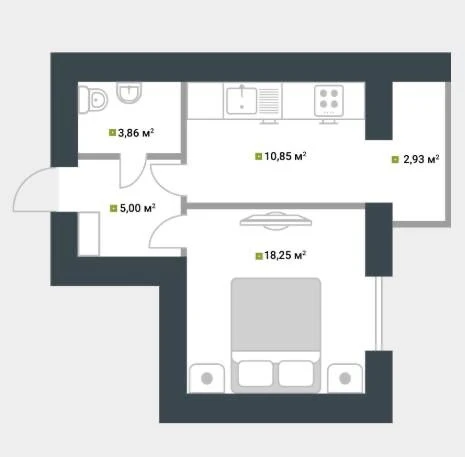 Urgent Sale! 2%! Apartment in "Idilica" Residence! Apartment for rent! Large Euro