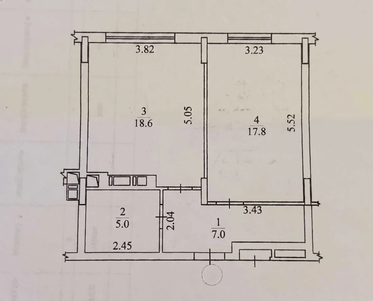 Spacious 1-bedroom apartment with renovation, NEGOTIABLE! Minimal registration