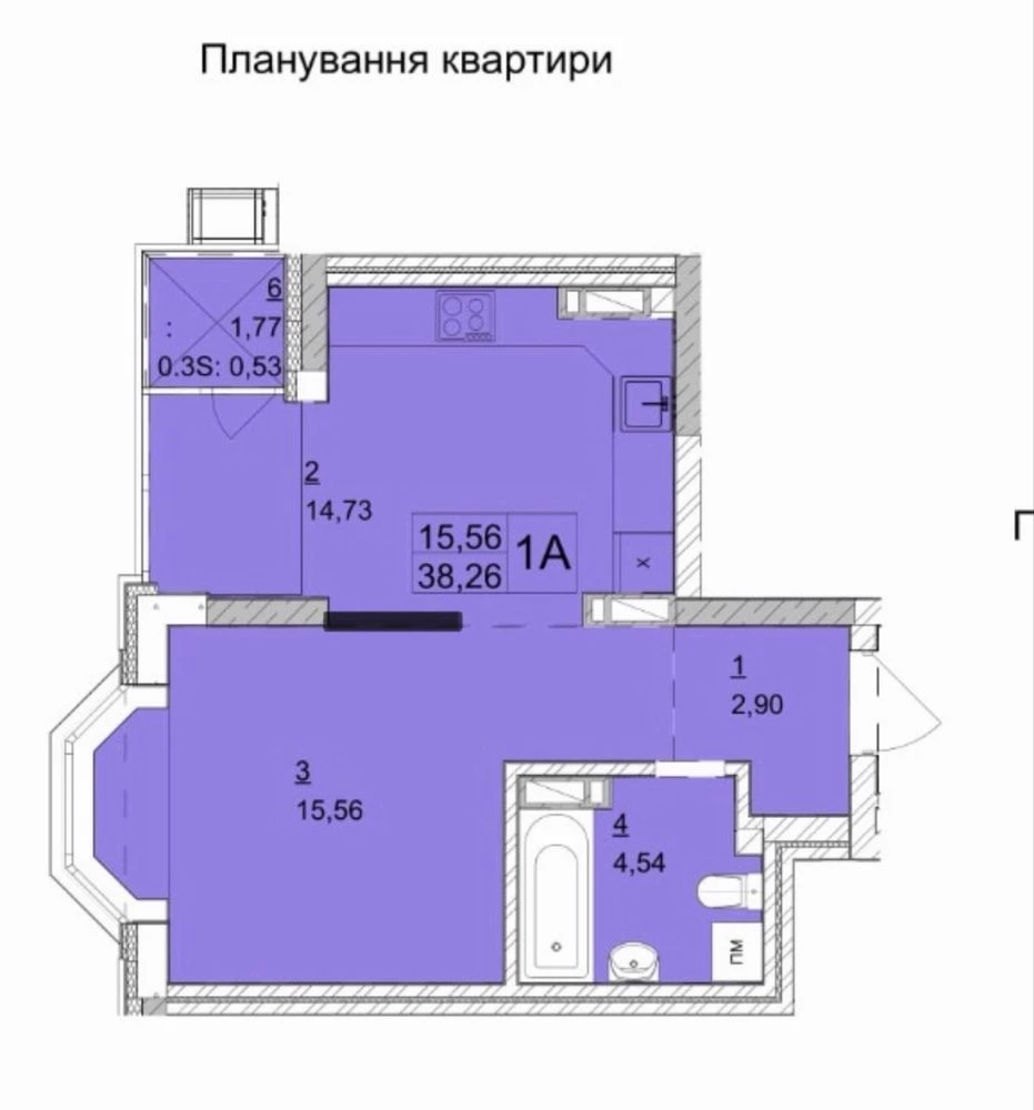 Продам 1 кім квартиру в Бучі ЖК Гранд Бурже