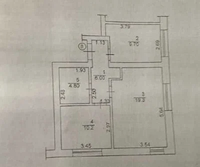 Two-room apartment near the park, Zakhisnykiv України Street, Bucha