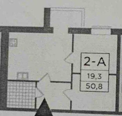 квартира 51.5 м2 в закрытом ЖК Миленниум Стейт с газом, дом