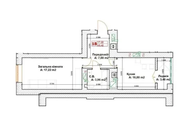 Sale of a 1-bedroom apartment (Euro 2), New renovation, ЖК Модуль, Bucha