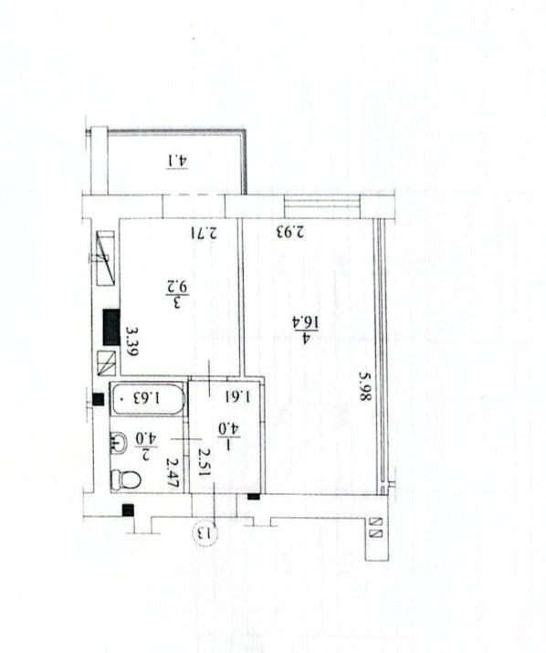 Nice apartment! Gas heating, minimal finishing!