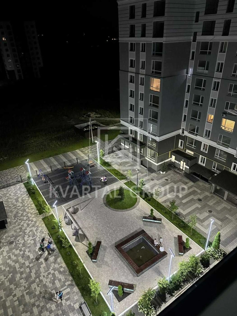 2к квартира 71,4 м² ЖК Іділіка, кухня-вітальня 25 м²