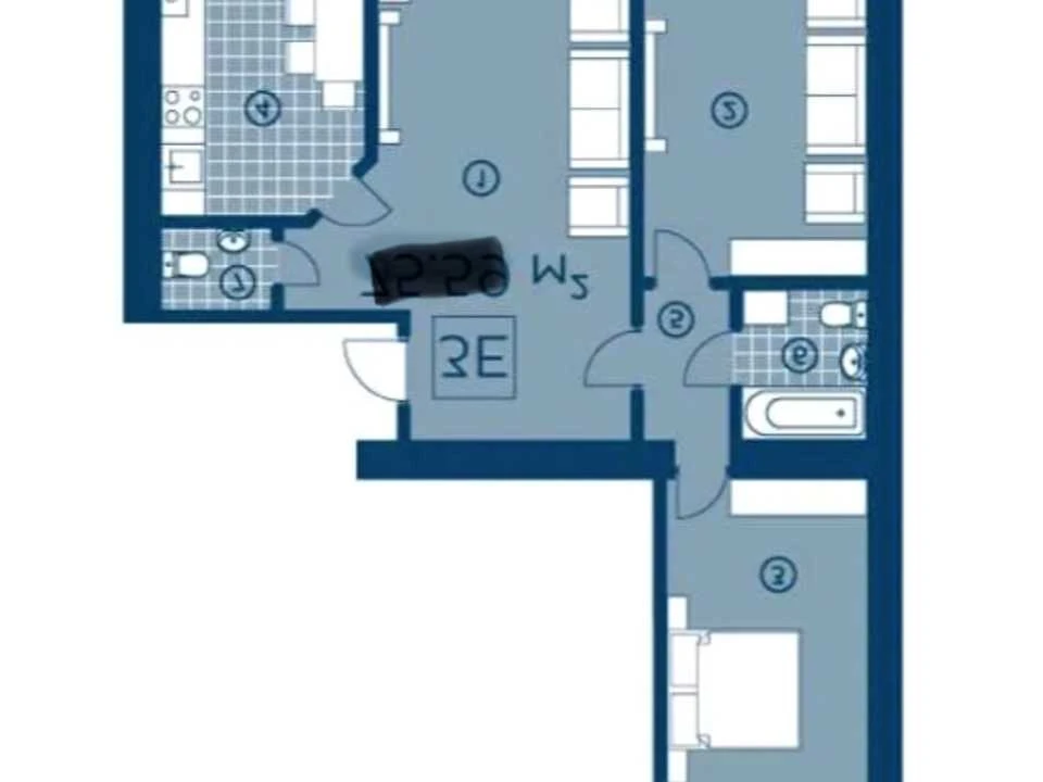 Apartment. Amosov St., Bucha