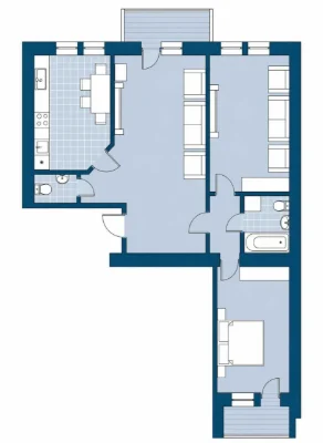 3-room apartment near Avenir Plaza shopping mall. єОселя - yes!