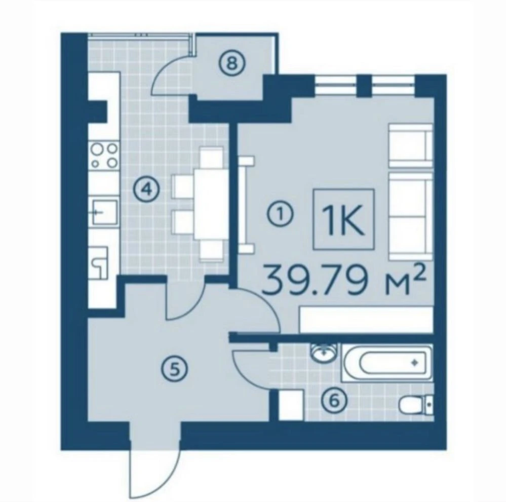Bucha! One-bedroom apartment for sale in ЖК Київський.