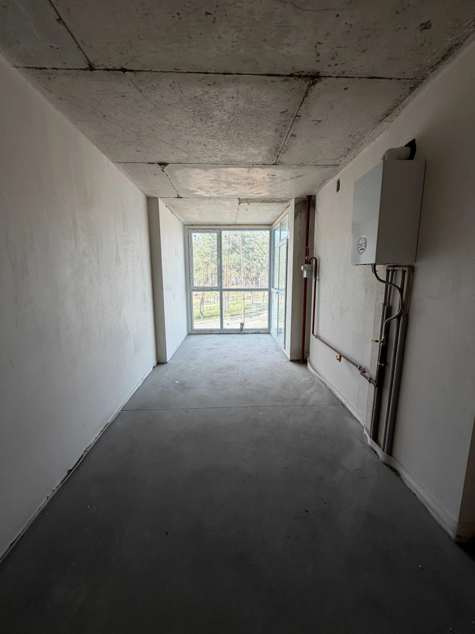 Apartment in the Prorizny residential complex. Full-floor 1-bedroom apartment. Gas heating.