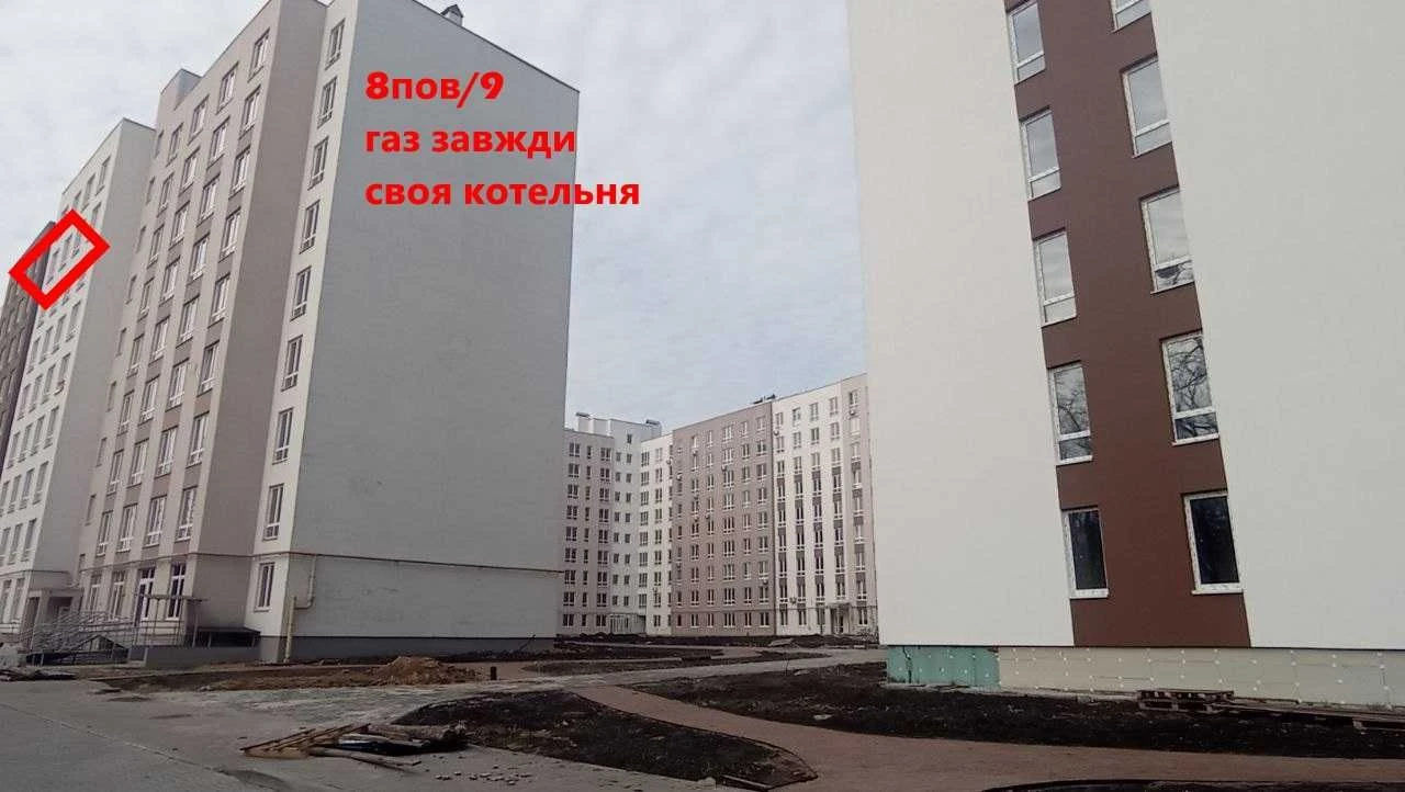 Власник, 38 м², 8/9 этаж, газ, коммунальный тариф, государственные программы