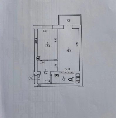 READY House! 1-room apartment in Idill Avenue! WITHOUT COMMISSION