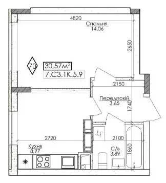 1 bedroom apartment in a completed building. CERTIFICATE/RESOLUTION