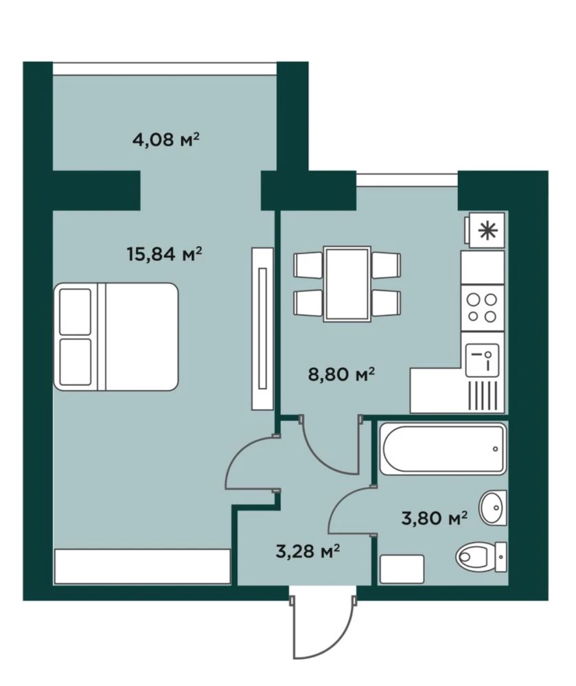 Apartment in a prime location near a school