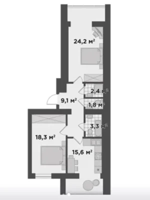 Apartment for Sale in Bucha