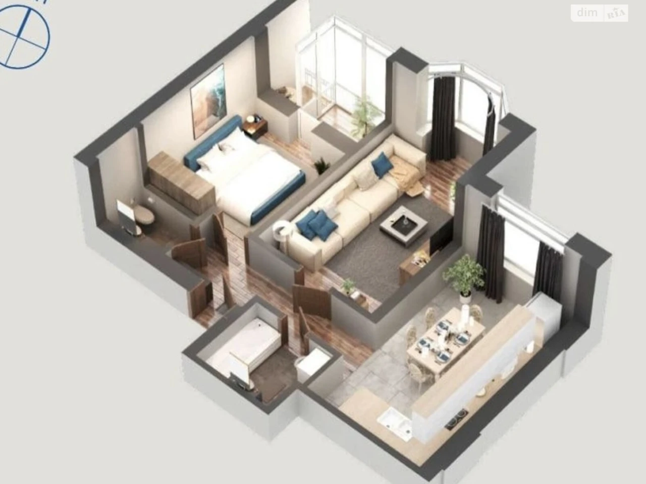 2-Room Apartment for Sale in Bucha