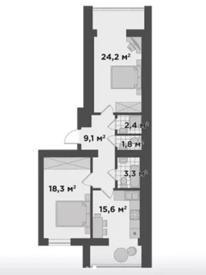 Apartment for Sale in Bucha
