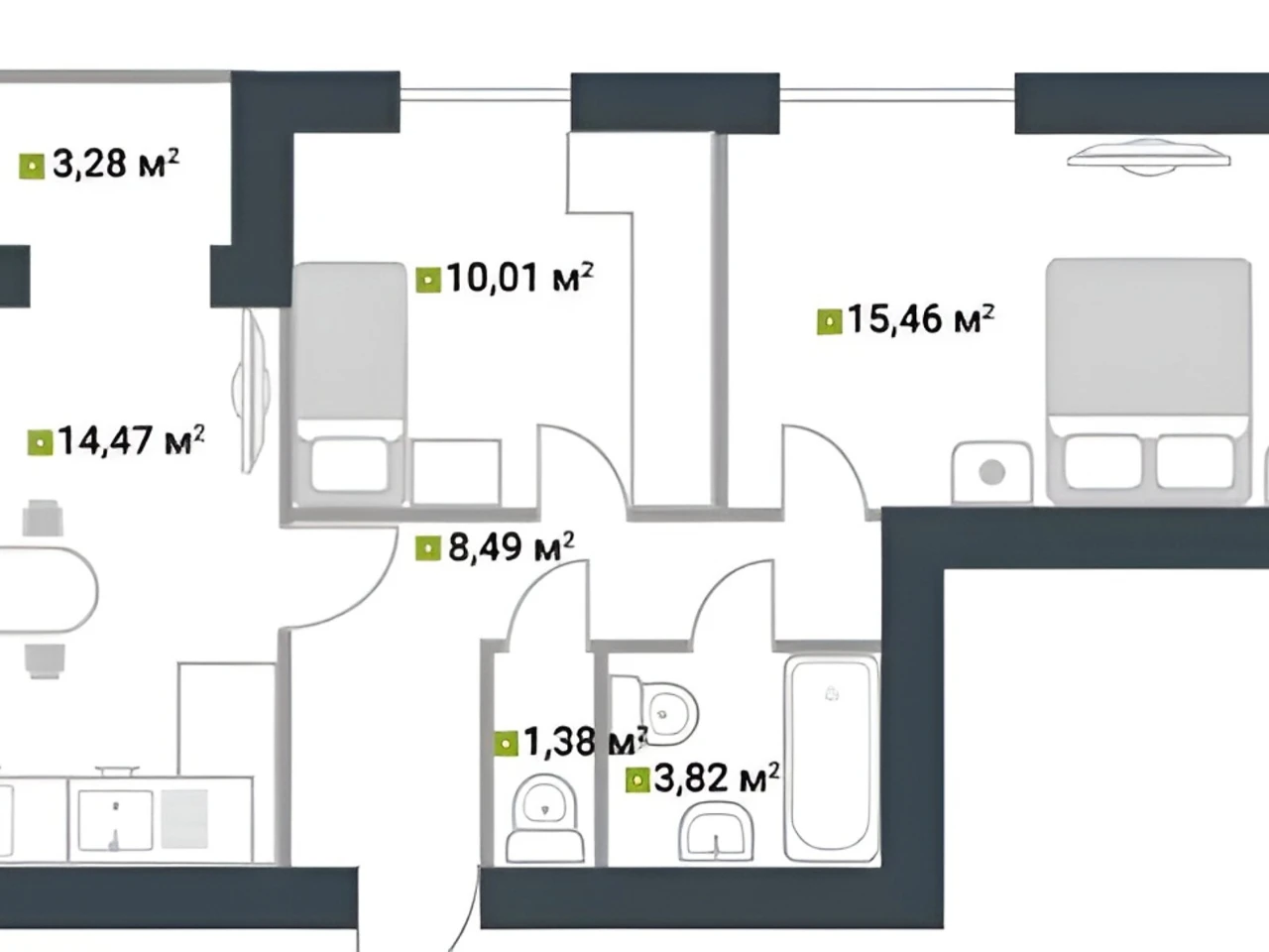 Apartment for Sale in Bucha