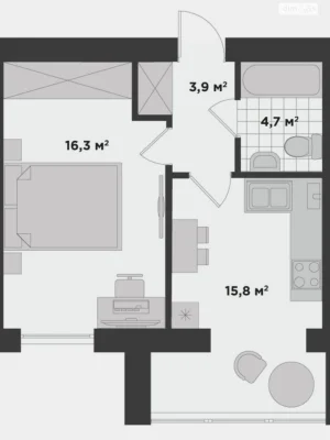 Apartment for Sale in Bucha