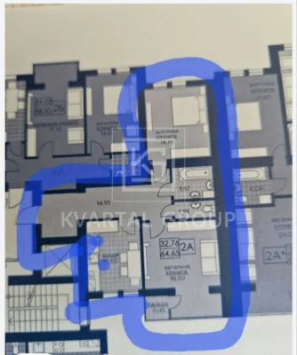 Two-sided 2-room apartment with balcony in a TOP location in Bucha! Sale