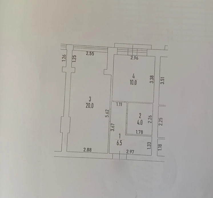 Терміново! Велика однокімнатна! 41 м2! Газ! Деожавні програм