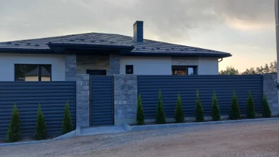 Modern functional one-story house in Leshy Buch