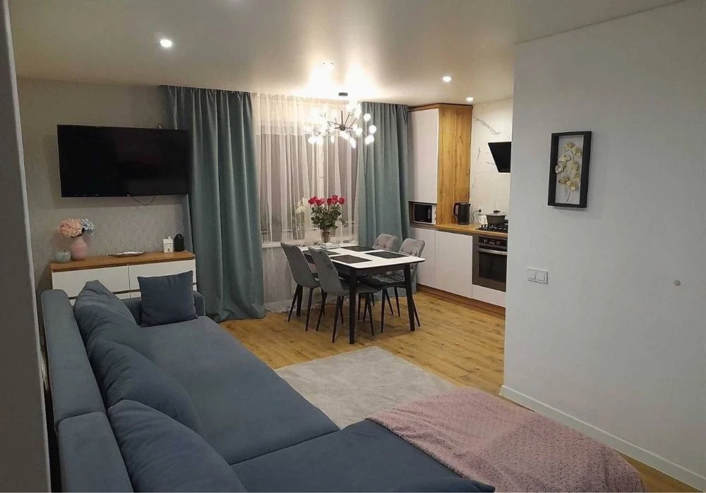 Cozy two-bedroom euro apartment in a new residential complex