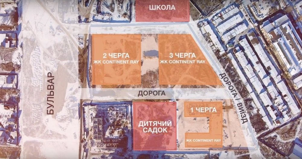Однокімнатна квартира в місті Буча (етап будівництва)