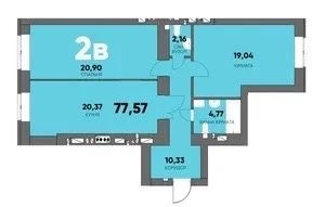 Продаж 2-кімнатної квартири в ЖК Континент Рей, Буча