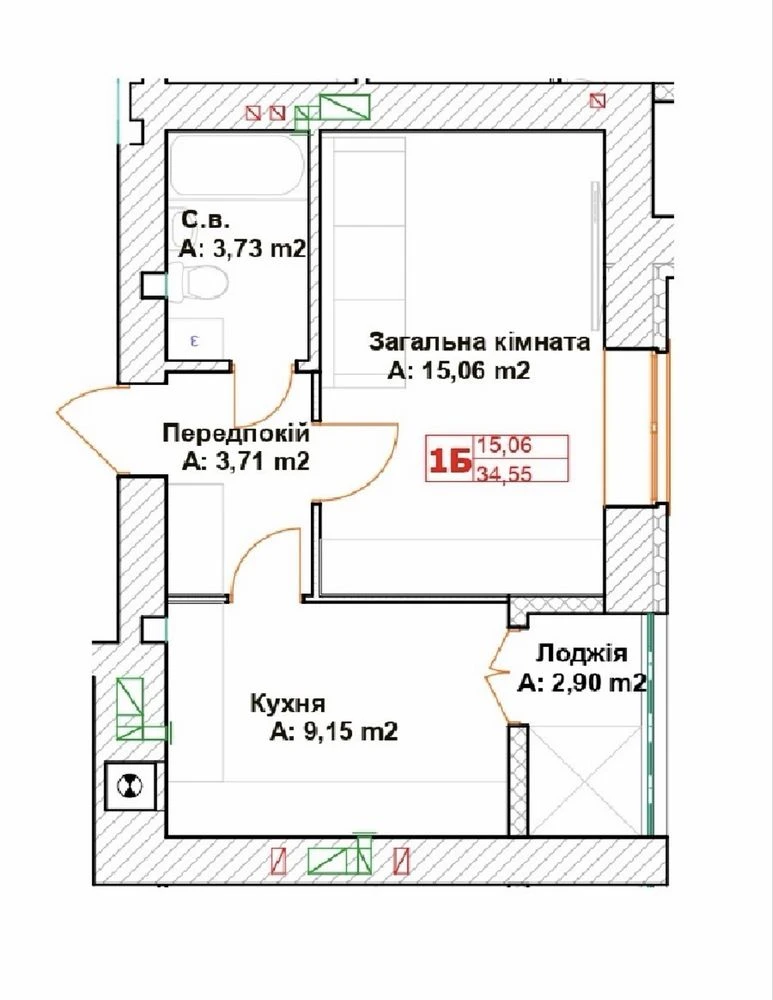Продам 1-кімн квартиру в центрі Бучі! Модуль! Забудовник