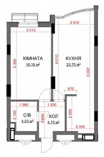 Продається 1-кімнатна квартира в центрі Бучі