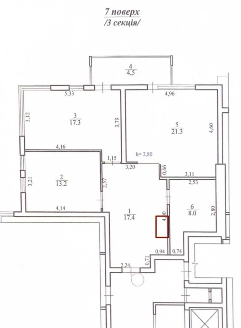 2-bedroom apartment 81.7 sq m | Dubliany | panoramic windows | new