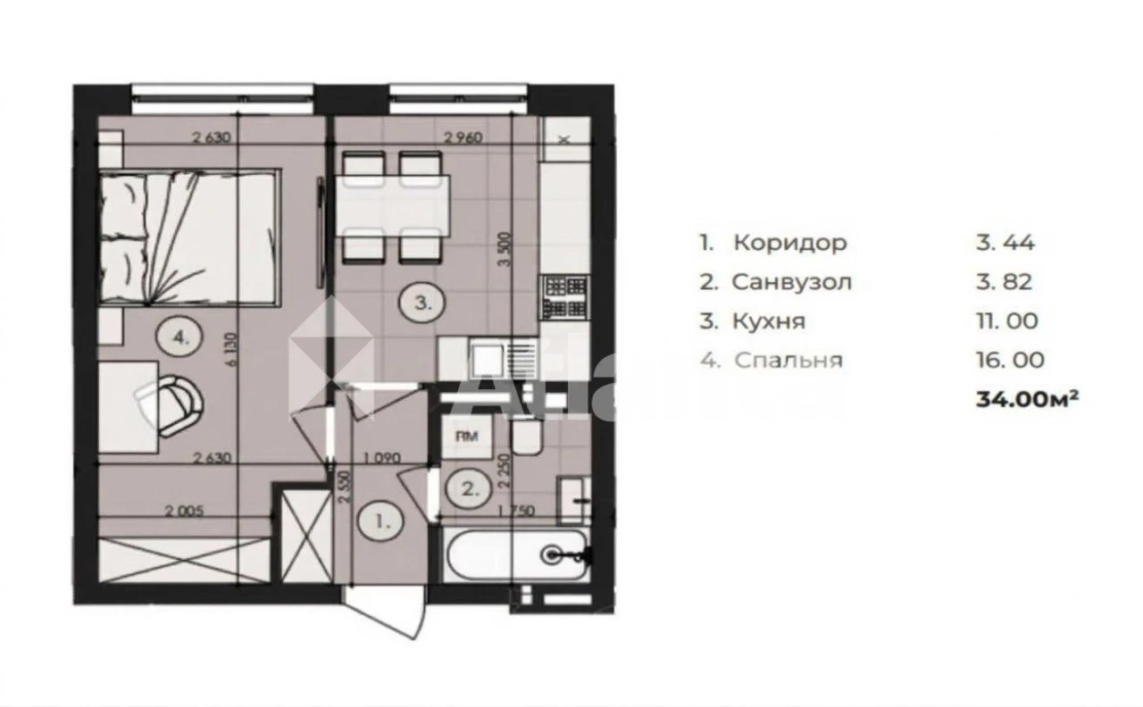Продаж 1-кім квартири в ЖК Royal Park м.Дубляни