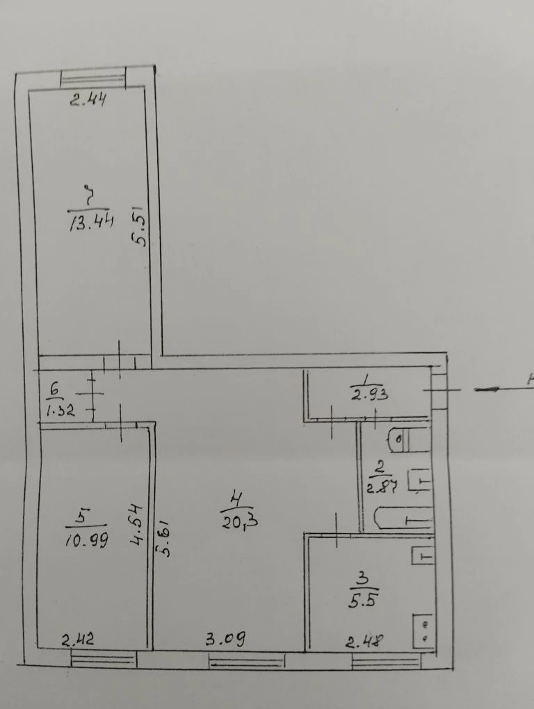 Продажа трехкомнатной квартиры в спальном районе города Покров