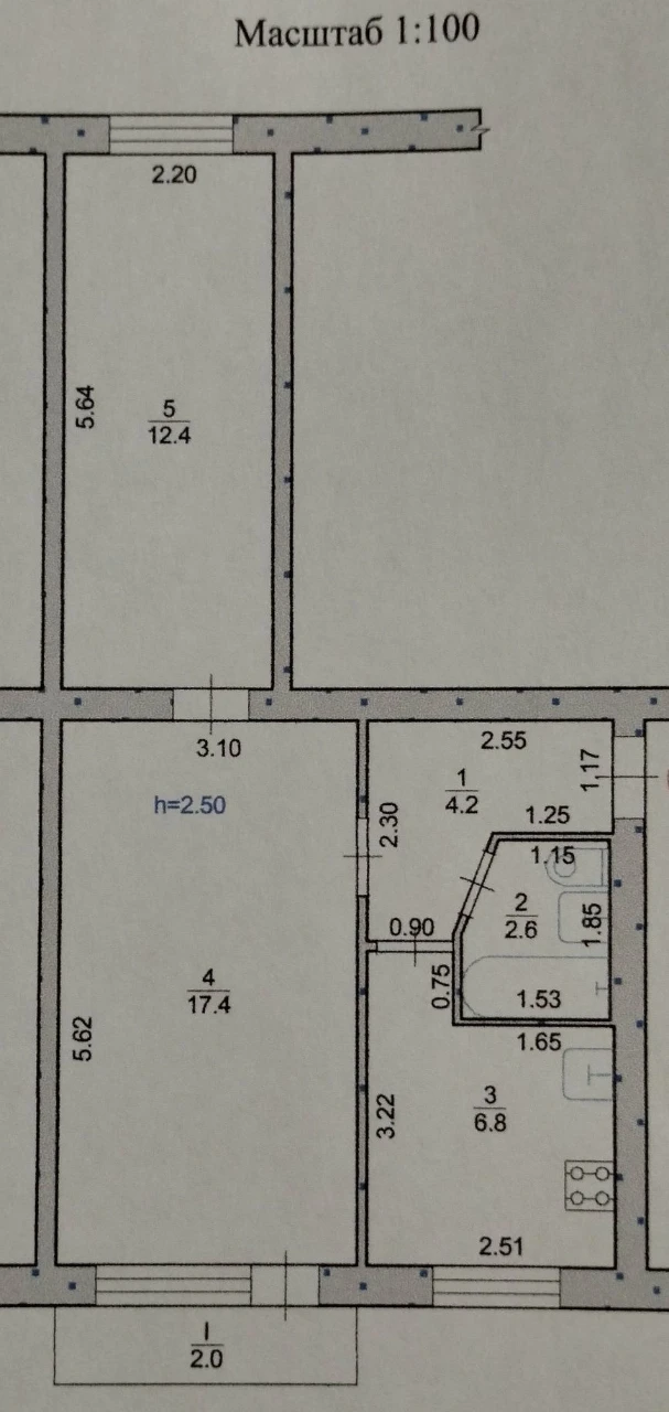 2-комнатная квартира, продажа