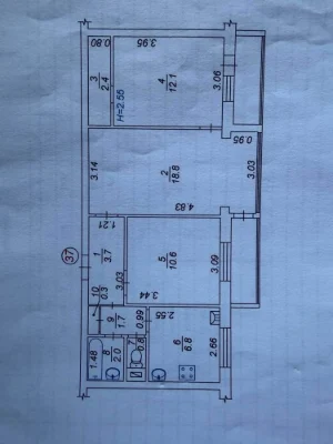 Продаж 3-кімнатної квартири в Боярці, 64 м², індивідуальне г