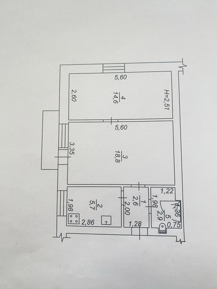 Продається 2-кімнатна квартира в центрі міста (торг)