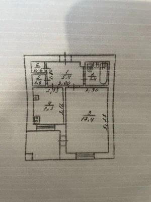 For sale 1-room apartment in Ukraine without commission for purchase