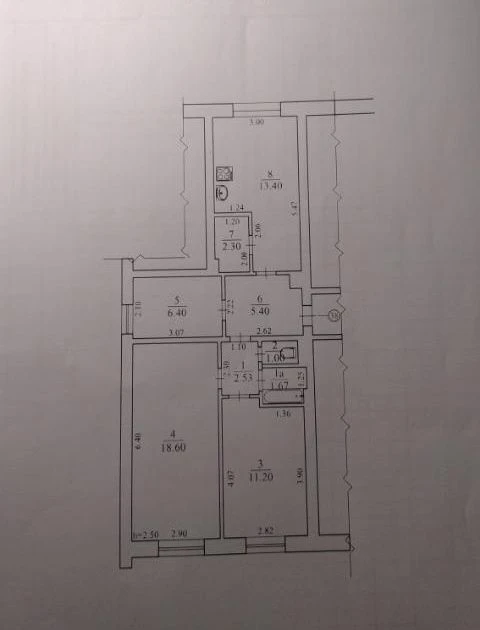 Продам м.Мерефа 3х.кімн.квартира 63м.ремонт.27тис.