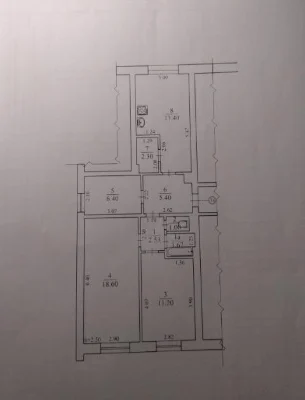 Продам м.Мерефа 3х.кімн.квартира 63м.ремонт.27тис.