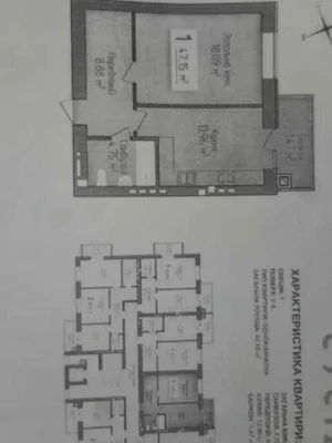 Продаж 1 кімнатної квартири без ремонту у новобудові, місто