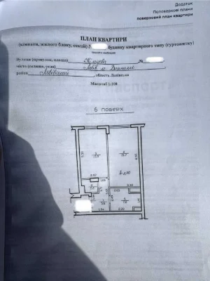 Продаж 1-кімнатної квартири в ЖК Rubicon City (з документами) 52,4