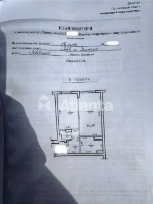 Sale of 1-room apartment in the Rubicon City residential complex (WITH DOCUMENTS) 52.4