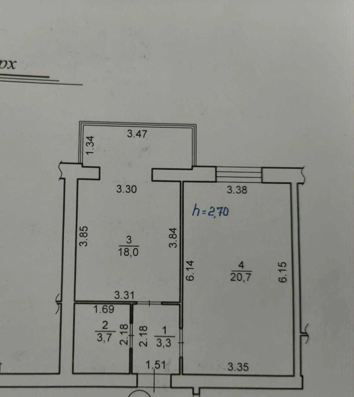 Продаж 1-к. квартири З РЕМОНТОМ 46/26/20м² Винники вул. Винн