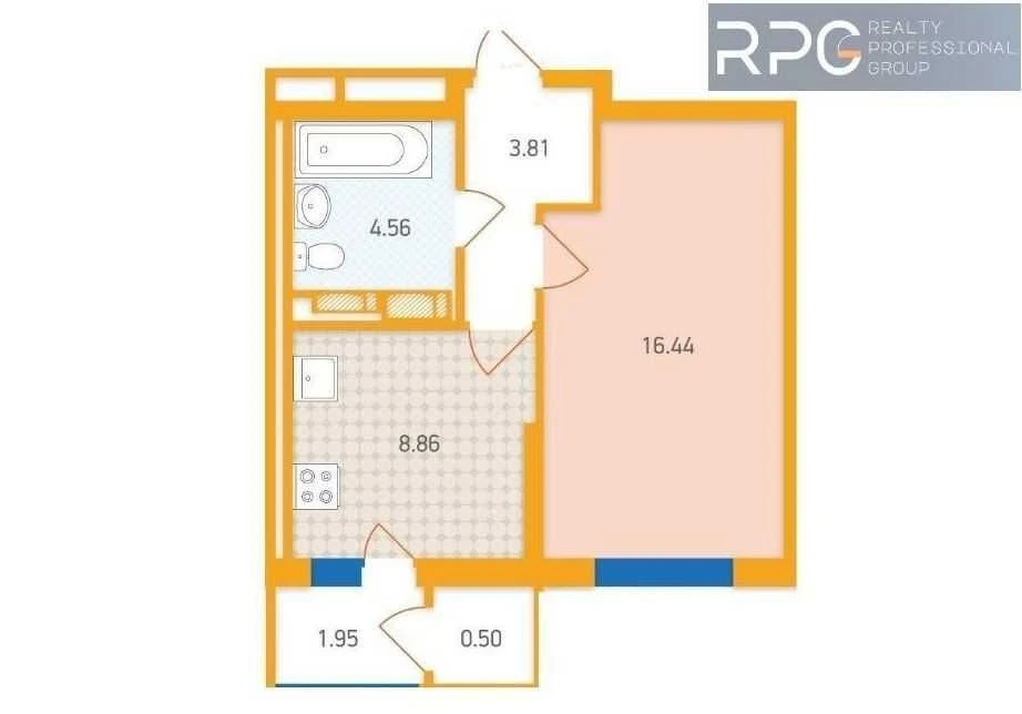 For sale 1-room apartment 37m2, Zlagoda residential complex, Kharkiv region