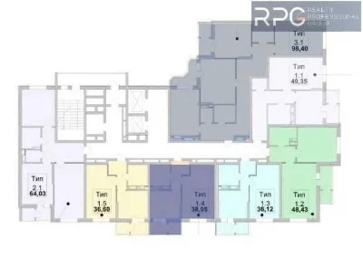 For sale 1-room apartment 37m2, Zlagoda residential complex, Kharkiv region